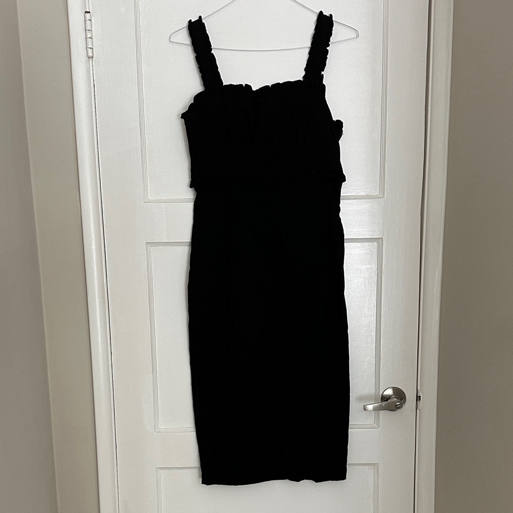 Anthropologie Black Sleeveless Dress